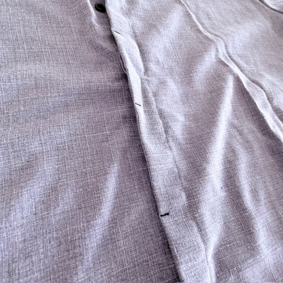 Men's Shirts Short Sleeve Casual Button Down Shirt Linen Blend XXL fits like XL - Picture 5 of 8